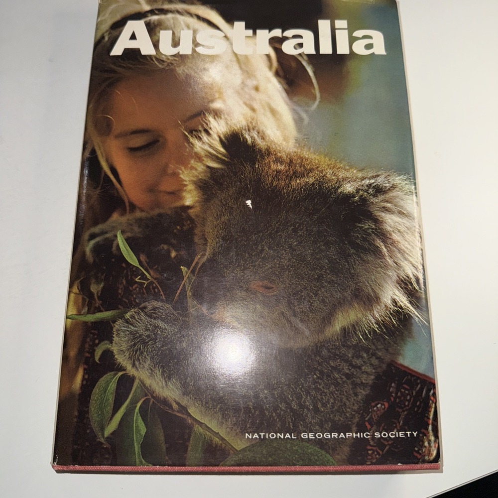 Australia by National Geographic Society- 1968 - Map Included NM HC ID:11603